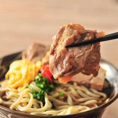 沖縄そば 6人前 3種のお肉付き(本ソーキ/軟骨ソーキ/三枚肉)【配送不可地域：離島】