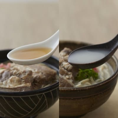 【沖縄そば金太郎】軟骨ソーキそば 4食セット(とんこつ2食・かつお2食)【配送不可地域：離島】