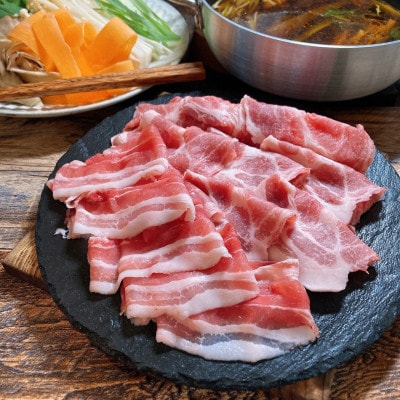 【お歳暮ギフト・無地熨斗】パイナップルポーク しゃぶしゃぶ バラ＆ロース食べ比べ 合計800g【配送不可地域：離島】