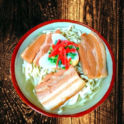 本ソーキそば＆三枚肉そば(細麺・大盛り4食セット)沖縄そば【配送不可地域：離島】