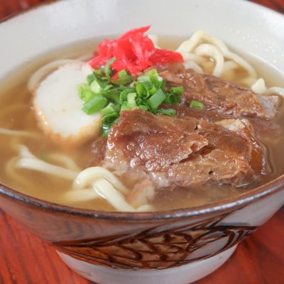 そば処きくや　沖縄そば8食セット(三枚肉×4、軟骨×4)【配送不可地域：離島】