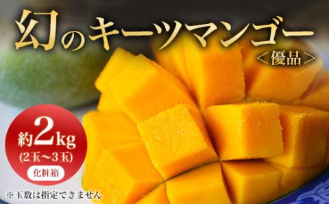 【2026年8月から順次発送・贈答用】JAおきなわ厳選!幻のキーツマンゴー約2kg(2～3玉)【配送不可地域：離島】