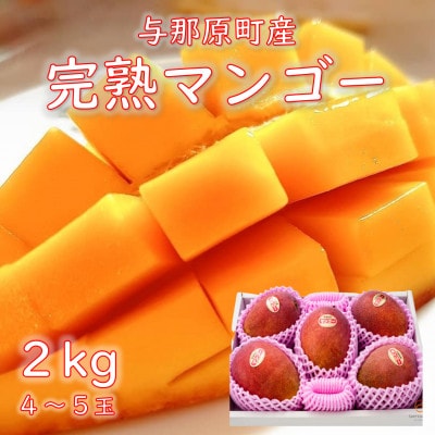与那原町産の完熟マンゴー2kg(4～5玉)【配送不可地域：離島】