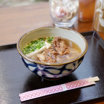 【沖縄県共通返礼品】きんそば 生麺 軟骨ソーキそば 3食セット(沖縄そば/与那原町)【配送不可地域：離島】