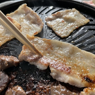 【お歳暮ギフト・無地熨斗】パイナップルポーク 焼肉 バラ＆ロース食べ比べ 合計800g【配送不可地域：離島】