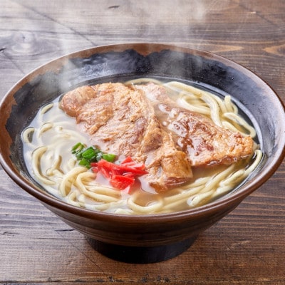 本ソーキそば(8食)もちもち生麺 特製スープ付き|沖縄そば【宮良そば】/与那原町【配送不可地域：離島】
