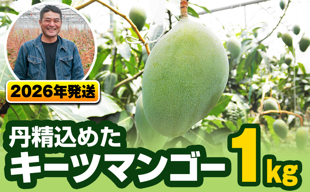 【2026年発送】南風原農園　丹精込めた「キーツマンゴー」1kg