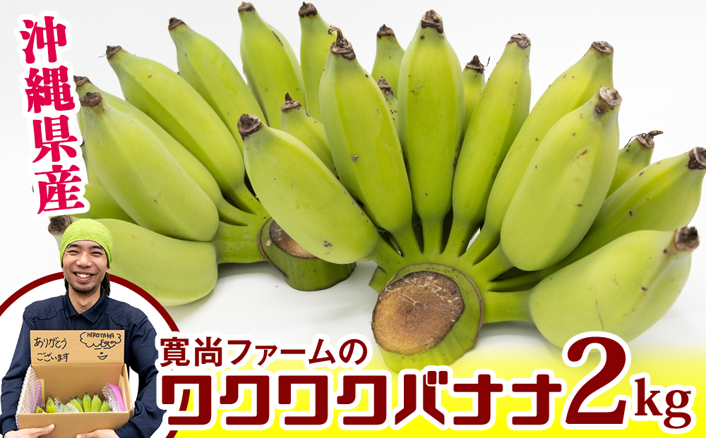 【沖縄県産】寛尚ファームのワクワクバナナ　2kg