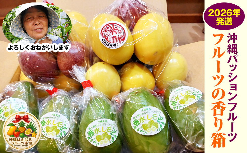 【2026年発送】沖縄パッションフルーツ　フルーツの香り箱