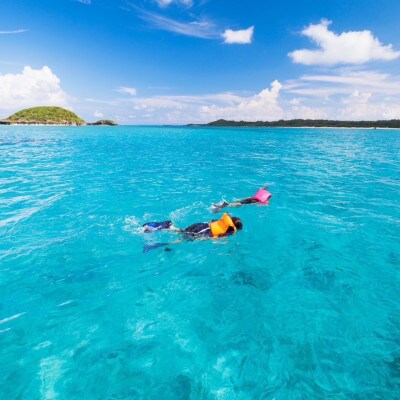 【貸し切りプラン】1日チャーター欲張りプラン(シュノーケリング、沖釣り、夕食BBQ付き)