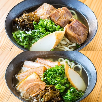 地元民から人気の名店 幸ちゃんそば もずく生麺 食べ比べ4食セット【配送不可地域：離島】