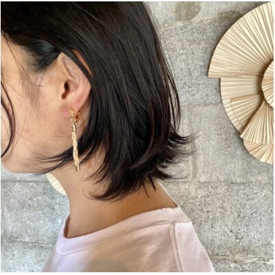 クバのピアス　LOVE(GOLD)