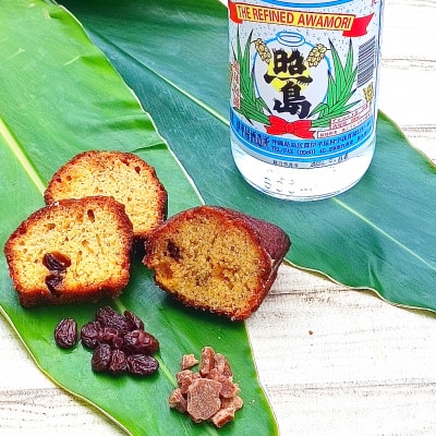 島酒と黒糖で作った 照島レーズンパウンドケーキ　2個