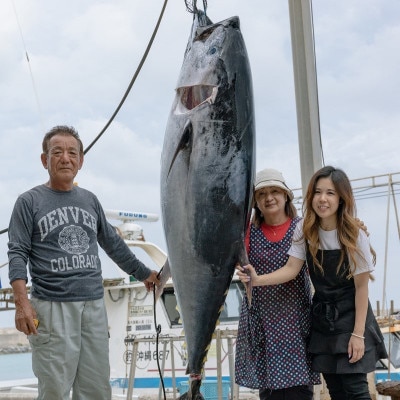 伊平屋島近海のマグロ1kg(マイナス60℃急速冷凍)【配送不可地域：離島】