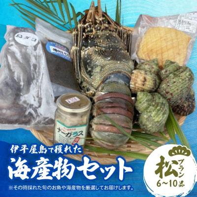 伊平屋島で獲れた海産物セット 松プラン(6～10品)【配送不可地域：離島】