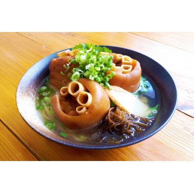 地元民から人気の名店 幸ちゃんそば もずく生麺 てびちそば 4食セット【配送不可地域：離島】