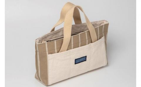 「琉球帆布」 バッグインバッグ - 帆布 収納 ポケット たくさん 機能性抜群 整理 おしゃれ かばん 鞄 手仕事 手づくり ハンドメイド 琉球帆布 伝統技術 沖縄県 八重瀬町【価格改定】