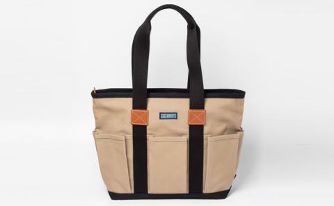 「琉球帆布」クラフトマンバッグ（ライトブラウン） - 実用性 帆布 トート キャンバス生地 丈夫 ベーシック おしゃれ ファッション お出かけ かばん 鞄 手仕事 手づくり ハンドメイド 琉球帆布 伝統技術 沖縄県 八重瀬町【価格改定】