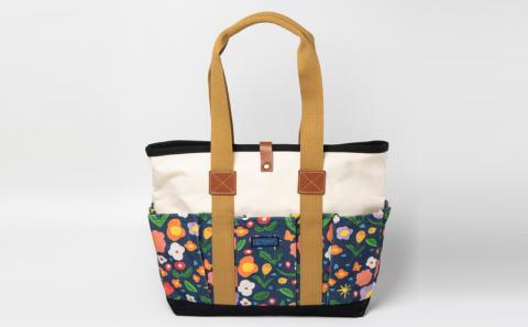 「琉球帆布」アートクラフトマンバッグ （mirei）- 実用性 帆布 トート キャンバス生地 丈夫 ベーシック おしゃれ ファッション お出かけ かばん 鞄 手仕事 手づくり ハンドメイド 琉球帆布 伝統技術 沖縄県 八重瀬町【価格改定】