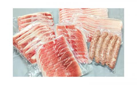 【ブランド豚・キビまる豚】アラカルトセットＢ（2.1kg）- 豚肉 小分け しゃぶしゃぶ 豚バラ 焼肉 ウデ モモ肉 ソーセージ 詰め合わせ セット たっぷり 2.1kg 使いやすい 人気 ブランド豚 沖縄県 八重瀬町