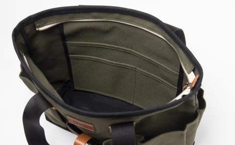 「琉球帆布」クラフトマンバッグ（ディープグリーン） - 実用性 帆布 トート キャンバス生地 丈夫 ベーシック おしゃれ ファッション お出かけ かばん 鞄 手仕事 手づくり ハンドメイド 琉球帆布 伝統技術 沖縄県 八重瀬町【価格改定】