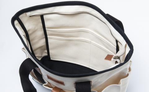 「琉球帆布」クラフトマンバッグ（キナリ） - 実用性 帆布 トート キャンバス生地 丈夫 ベーシック おしゃれ ファッション お出かけ かばん 鞄 手仕事 手づくり ハンドメイド 琉球帆布 伝統技術 沖縄県 八重瀬町【価格改定】