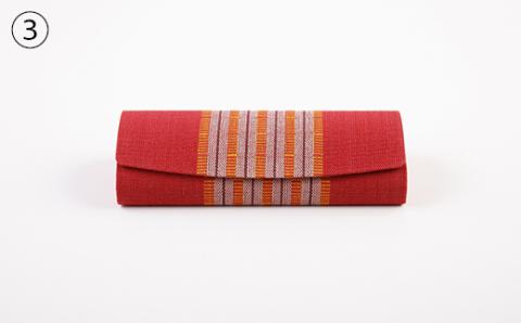 ＜機織工房しよん＞メガネケース - 手織り ハンドメイド 手仕事 伝統技法 メンズ レディース 生活雑貨 眼鏡 収納 めがね  沖縄県 八重瀬町