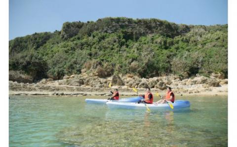 「自然体験学校」八重瀬町玻名城の郷ビーチでシーカヤック体験（ペアチケット）- シーカヤック 体験 カヤック ペア チケット 穴場ビーチ おすすめ 思い出 記念 沖縄県 八重瀬町