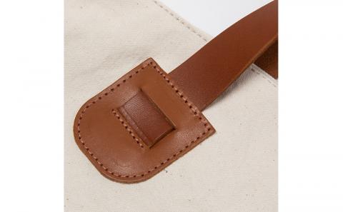 「琉球帆布」ラウンドトート 海のシルク - ラウンドトート 8号帆布 丈夫 牛革 ハンドル ベーシック シンプル おしゃれ ファッション メンズ レディース 男性 女性 贈り物 ギフト プレゼント バッグ 鞄 手仕事 手づくり ハンドメイド 琉球帆布 伝統技術 沖縄県 八重瀬町【価格改定】