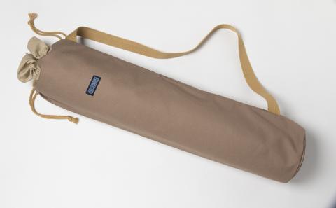 「琉球帆布」ヨガマットケースA（カフェ）- ヨガ マットケース 収納 帆布 手づくり ハンドメイド 軽い 丈夫 布 人気 シンプル おしゃれ 琉球帆布 手仕事 伝統技術 沖縄県 八重瀬町【価格改定】