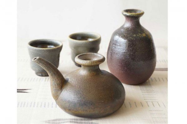 【ようざん窯】泡盛酒器セット - とっくり 徳利 おちょこ お猪口 カラカラ 沖縄陶器 酒器 酒器セット 4点セット 食器 ペア 泡盛 おすすめ 沖縄県 八重瀬町