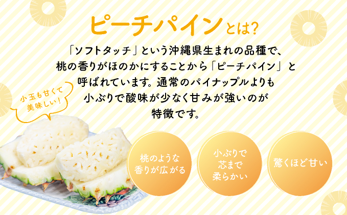 2026年 先行予約 小玉 ピーチパイン 約3.5kg 6～9玉 ★西表島ふる～つらんど★美味しさギュッと！ 果物 フルーツ パイン 026-a003_2026