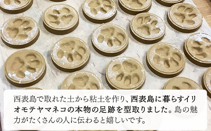 足跡マグネット【マグネット ハンドメイド スオウの木 】 070-a004