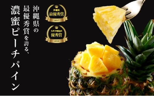 訳あり 不揃い 2026年 先行予約 ピーチパイン 約15kg 16～32玉 "いってＱ"でも紹介された 西表島ひらい農園 濃密 パイン 果物 パイナップル フルーツ