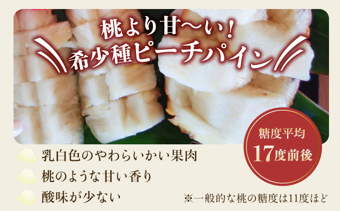 2024年 先行予約 栽培期間中 減農薬 ピーチパイン 約9kg 10～16玉 西表島アナナス農園 完熟 パイン 果物 フルーツ