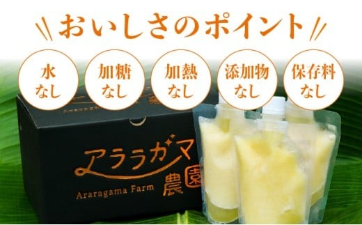 水なし、加熱なし、砂糖なし！天然まるごと！完熟生パイナップル冷凍ピューレ200ml×18本セット 200ml×18本