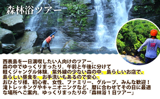 西表島 森林浴1日ツアー 小人1名分