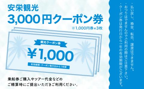 安栄観光 3,000円クーポン券(3,000円): 竹富町ANAのふるさと納税