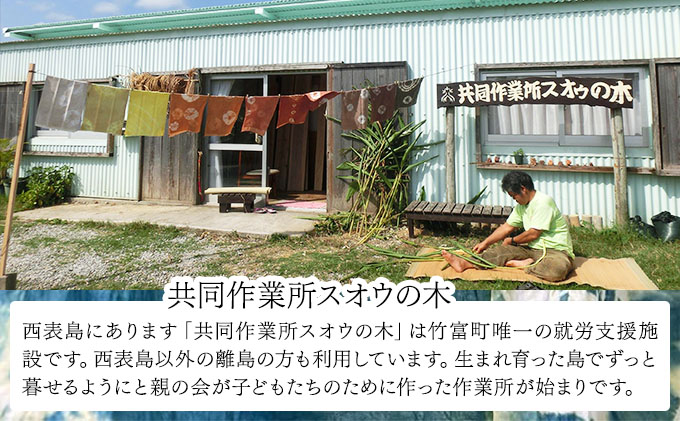 月桃の民具セット【月桃 小物 コースター ランチョンマット スオウの木 】 070-a001