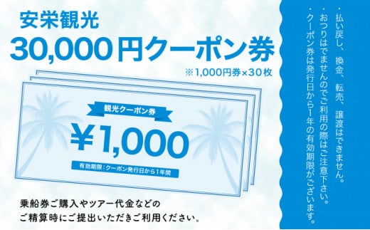安栄観光 30,000円クーポン券 30,000円