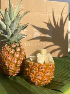 パイナップル ピーチパイン 約5kg 4～8玉 パイン 果物 フルーツ 沖縄 西表島【TOK:iふぁーむ】 配送不可：離島