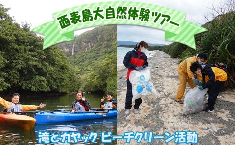 西表島マングローブビーチクリーン＋滝とカヤック 1名様