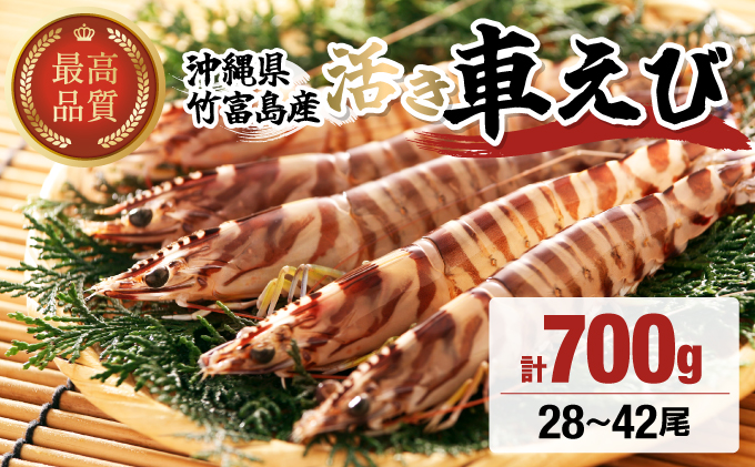 竹富島産 活車えび 700g:28~42尾 008-a008 活車えび 700g