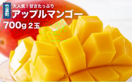 2026年 先行予約 アップルマンゴー 約700g 2玉 西表島ひらい農園 マンゴー 果物 フルーツ 約700g（2玉）