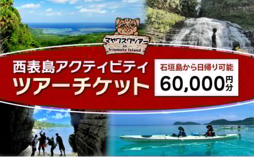旅行券 沖縄 チケット 西表島 アクティビティ ツアーチケット 60,000円 旅行クーポン 旅行 体験 観光 クーポン 60,000円分