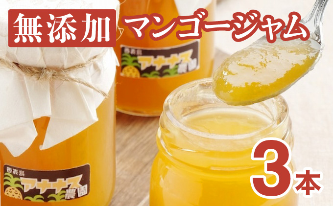 ジャム 無添加 手作り アナナス農園 こだわり マンゴージャム 3本セット