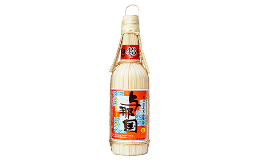 琉球泡盛 与那国43度600ml（クバ巻）1本 E0035