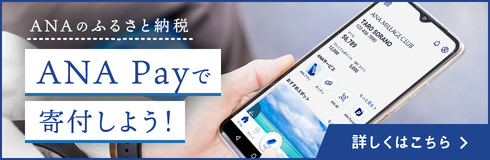 ANA Payで寄付しよう！ 詳しくはこちら